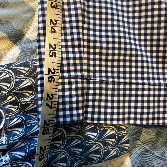 Tommy Hilfiger Navy White Gingham Straight Leg Pants Size 10 - Picture 5 of 7